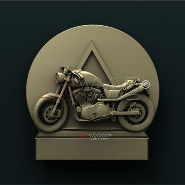 MOTORCYCLE SIGN 3D STL 3DWave